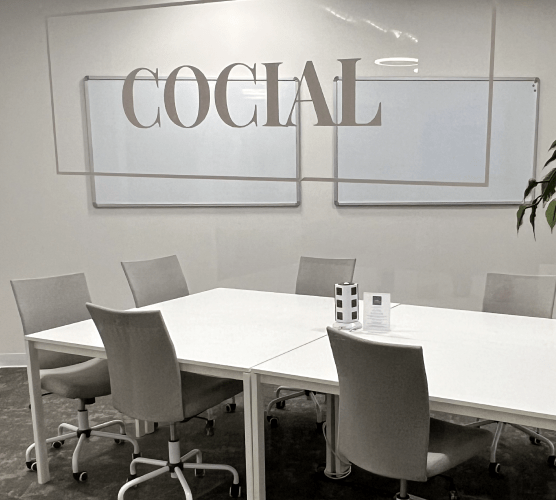 8 person meeting room at Cocial
